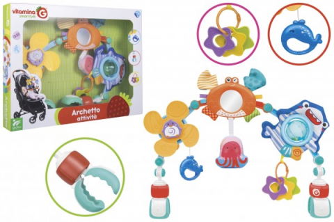 Első fogalmak játékok - Jucarie bebelusi arcada cu activitati si clips prindere Vitamina G