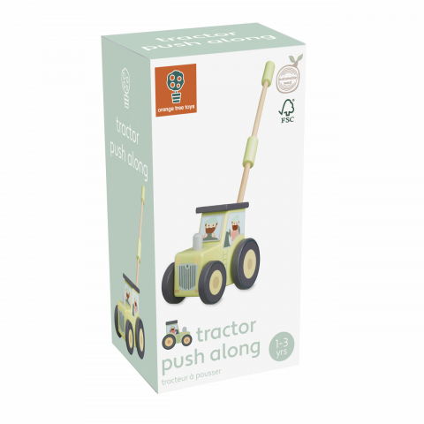 Baba ajándékok - Orange Tree Toys-Jucarie de impins tractor, Orange Tree Toys