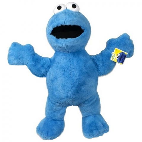 Jucarii 0-1 ani - Jucarie din plus Cookie Monster, Sesame Street, 60 cm