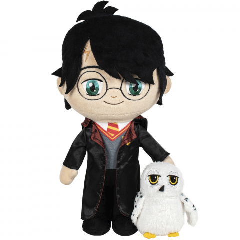 Jucarii 0-1 ani - Jucarie din plus Harry Potter cu Hedwig, 30 cm