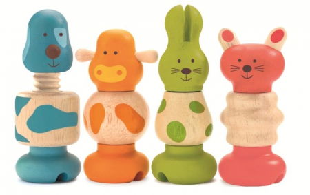 Baba játékok - Djeco-Jucarie-motorica-Animale-cu-surub