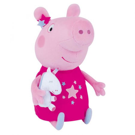 Top Branduri - Jemini-Jucarie Plus Jemini 30cm Peppa Pig Cu Mascota Unicorn