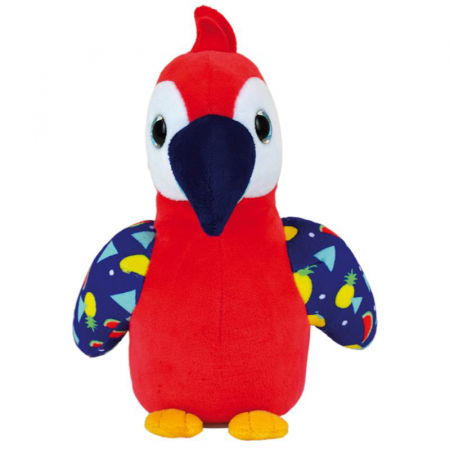 Top Branduri - Jemini-Jucarie Plus Jemini Papagal Vorbitor 20cm Rosu
