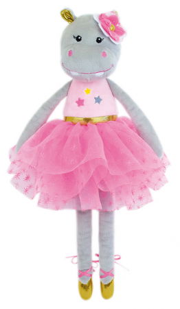 Játékok 0-12 hónaposoknak - Jemini-Jucarie Plus Muzicala Jemini 40cm Balerina Hipopotam