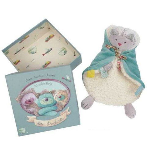 Cadouri bebelusi - Moulin Roty-Jucarie senzoriala bebe pisicuta, Moulin Roty