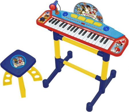 Oktató játékok - Reig Musicales-Keyboard electronic cu microfon si scaunel Paw Patrol