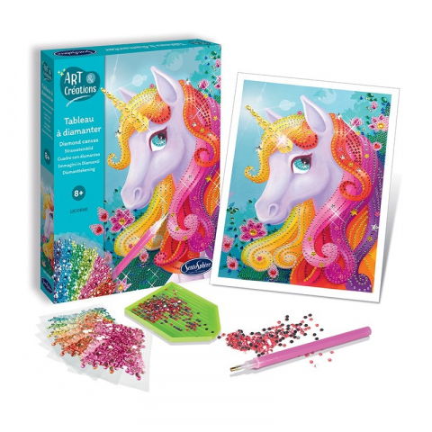 Jucarii Creativitate - Sentosphere Kit Creativ Diamante Unicorn