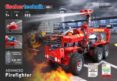 Építő készletek - Fischertechnik-Kit STEM Masina de pompieri, Fischertechnik