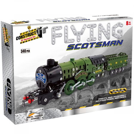 Játékok 3-5 éveseknek - Construct It-Kit STEM Trenul Flying Scotsman, nivel avansat