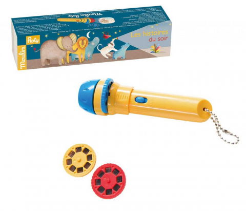 Ajándékok gyerekeknek - Moulin Roty-Lanterna cu povesti Mama cu puiul, Moulin Roty