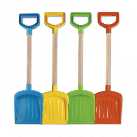 Kültéri játékok - Androni Giocattoli Lopata mare 52 cm cu coada din lemn pentru joaca in nisip