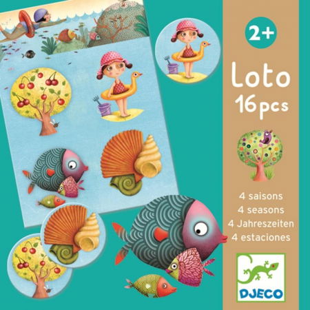 Játékok 2 éves kortól - Djeco-Loto-cu-anotimpuri