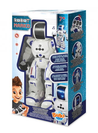 Játékok 6-8 éveseknek - Buki France Marko - Robot fara asamblare cu telecomanda si 20 functii