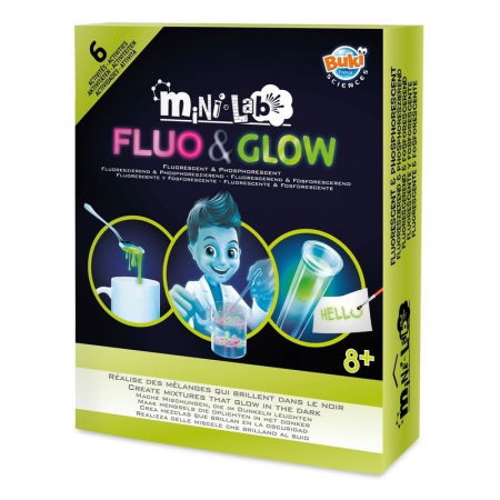 Játékok 6-8 éveseknek - Buki-France-Mini-laboratorul-Fluo-Glow
