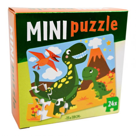 Promotii - WinsHolland-Mini puzzle de buzunar - dinozaur