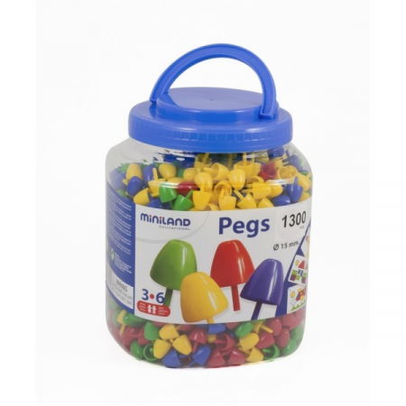 Ajándékok 7 éves gyerekeknek - Miniland Mozaic 15 mm 1300 piese