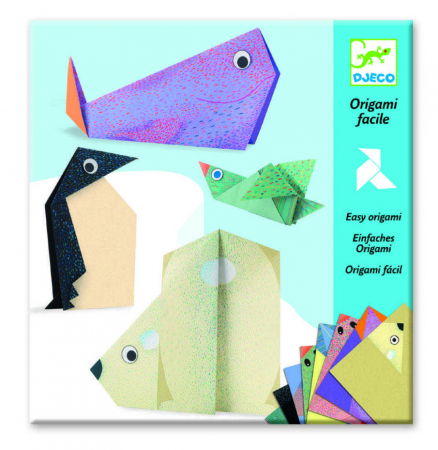 Állatfigurák játékok - Djeco-Origami-animale-polare