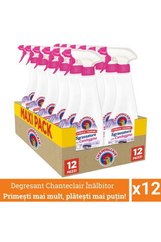 Tisztítószerek - Pachet promo 12 x Chanteclair Degresant Universal cu Inalbitor, Candeggina, Clor, Spray, 600 ml