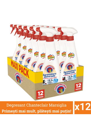 Tisztítószerek - Pachet promo 12 x Chanteclair Detergent Degresant Universal Marsiglia, Spray, 600 ml