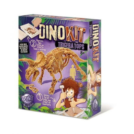 Oktató játékok és játékok - Buki-France-Paleontologie-Dino-Kit-Triceratops