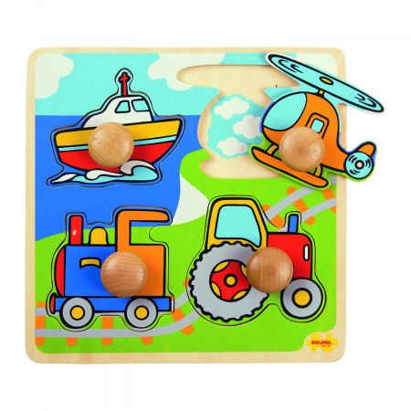 Baba kirakósok - BigJigs-Primul-meu-puzzle-4-mijloace-de-transport