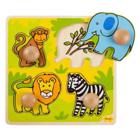 Baba kirakósok - BigJigs-Primul-meu-puzzle-Safari