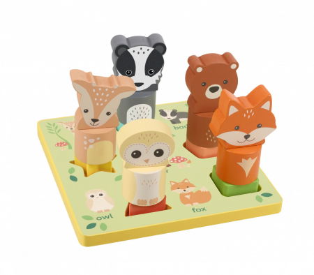 Montessori játékok - Orange Tree Toys Puzzle 3D cu animale Orange Tree Toys
