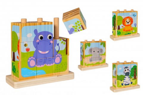 Első fogalmak játékok - Puzzle 9 cuburi Globo Sirwood