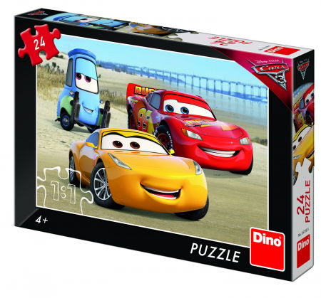 Játékok 6 éves kortól - Dino Puzzle - Cars 3 la mare 24 piese 