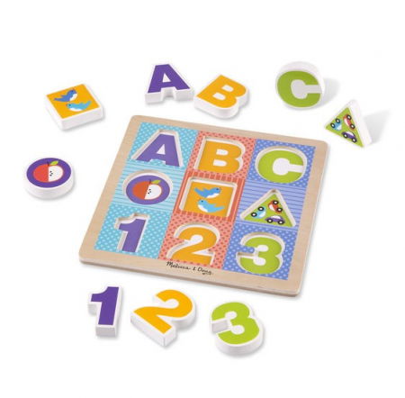 Cadouri botez - Melissa & Doug Puzzle cu piese mari pentru belelusi Melissa and Doug