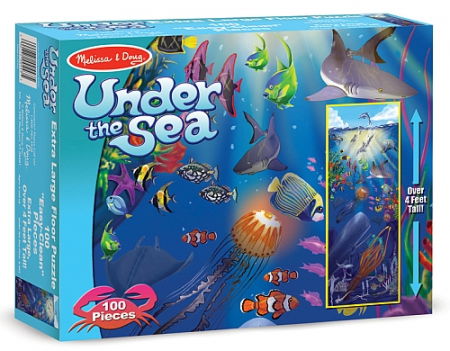 Ajándékok 7 éves gyerekeknek - Melissa & Doug Puzzle de podea In adancurile Oceanului Melissa and Doug