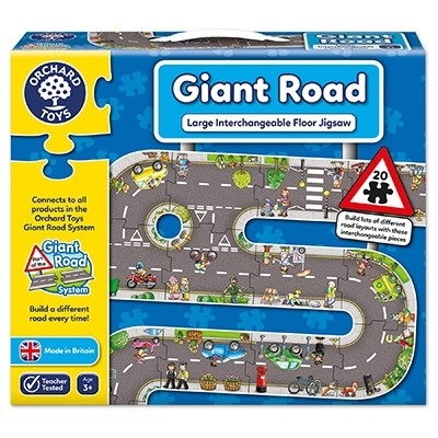 Óvodai anyagok - Orchard-Toys-Puzzle-gigant-de-podea-traseu-masini-20-piese-GIANT-ROAD-JIGSAW