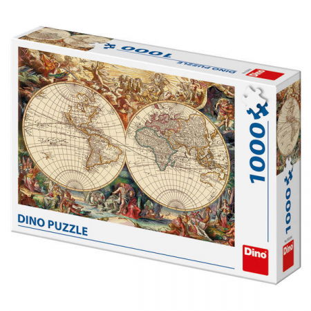 Jucarii +6 Ani - Dino-Puzzle-Harta-istorica-1000-piese