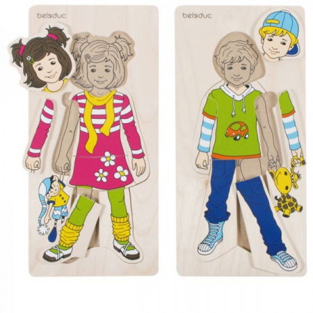 Kirakós játékok - Beleduc-Puzzle-lemn-Imbracam-copiii