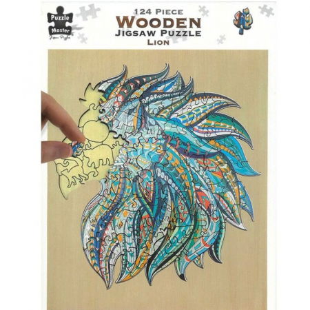 Ajándékok 7 éves gyerekeknek - Construct It-Puzzle din lemn Leu