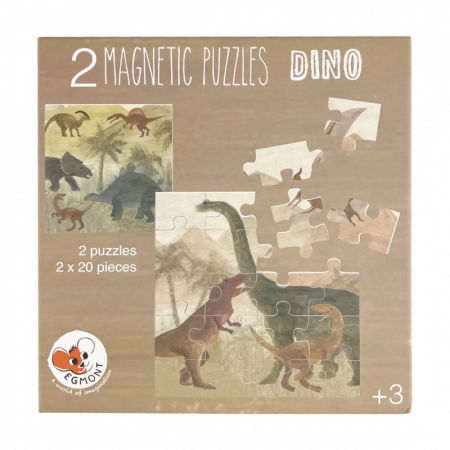 Ajándékok 2 éves gyerekeknek - Egmont Toys Puzzle magnetic Dino Egmont Toys
