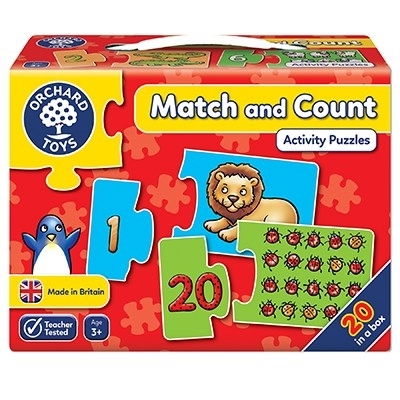 Kirakós játékok - Orchard-Toys-Puzzle-Potriveste-si-numara-de-la-1-la-20-MATCH-AND-COUNT