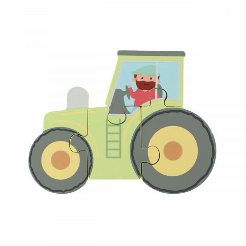 Baba ajándékok - Orange Tree Toys-Puzzle tractor din lemn, Orange Tree Toys