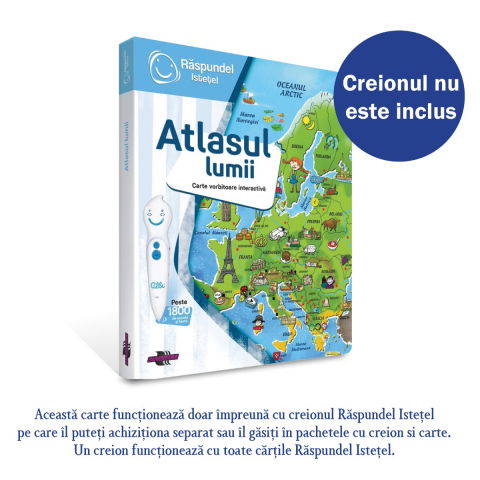 Jucarii 6-8 ani - Raspundel Istetel-Raspundel Istetel, carte Atlasul lumii
