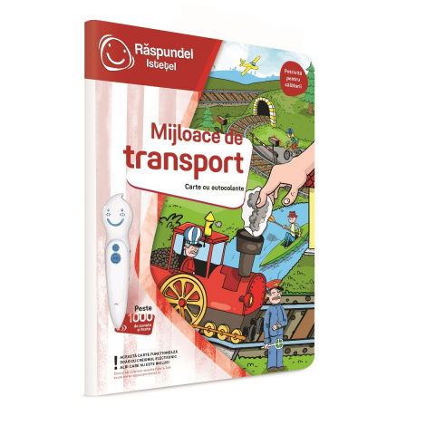 Jucarii 3-5 ani - Raspundel Istetel-Raspundel Istetel, carte cu autocolante, Mijloace de transport
