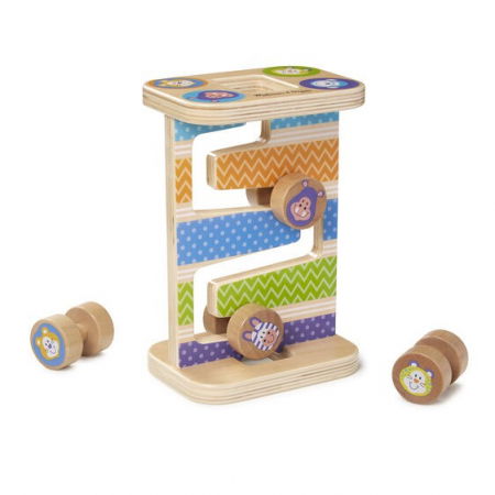 Cadouri botez - Melissa & Doug Rollercoaster din lemn pentru bebelusi Zig-Zag