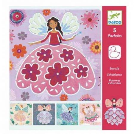 Seturi de desen - Djeco-Sabloane-Zane-si-dorinte