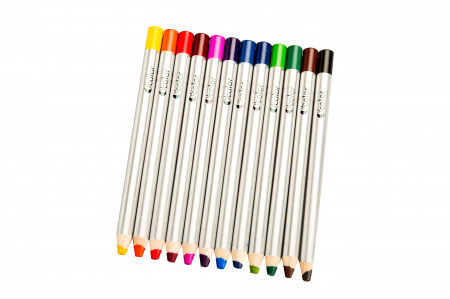 Kreativitást fejlesztő játékok - OColor Set 12 creioane colorate cu varf gros de 8 mm pentru incepatori