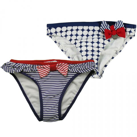 Jucarii 1-3 ani - Mayoral-Set 2 slipuri de baie Bleumarin/Alb/Rosu (3663), 2 ani, 92 cm