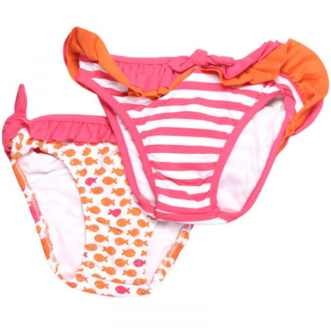 Jucarii 1-3 ani - Mayoral-Set 2 slipuri de baie Roz/Alb/Portocaliu (1683), 12 luni, 80 cm