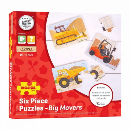 Baba kirakósok - BigJigs-Set-3-puzzle-din-lemn-Vehicule-pentru-constructii