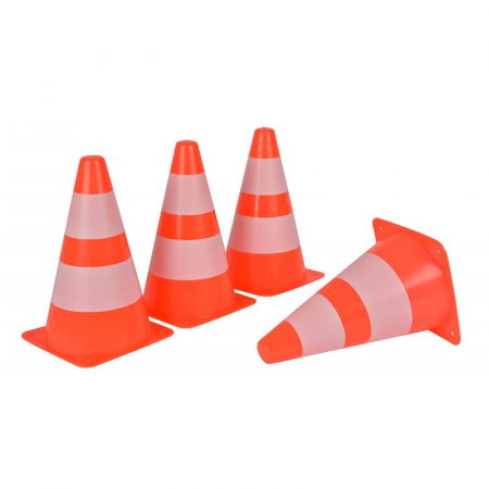 Építőjátékok - Androni-Giocattoli-Set-4-conuri-alb-portocaliu-Androni-Giocattoli