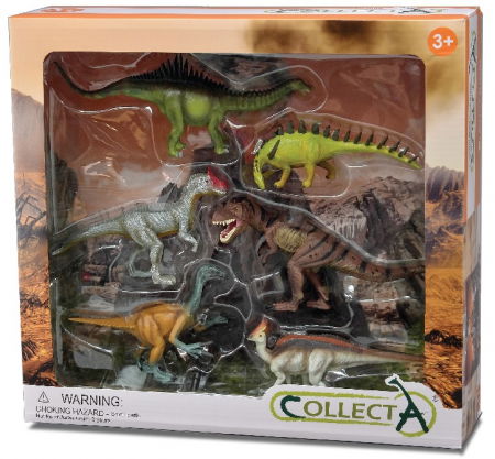 Collecta - Collecta-Set-6-figurine-Dinozauri-pictate-manual-WB-Collecta
