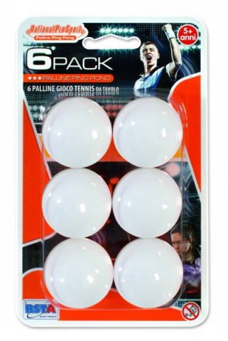 Oktató játékok - Set 6 mingi ping pong RS Toys in blister