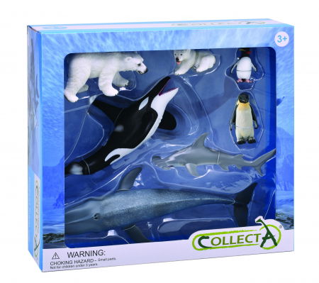 Játékok 2 éves kortól - Collecta Set 7 figurine pictate manual Animale Antarctica